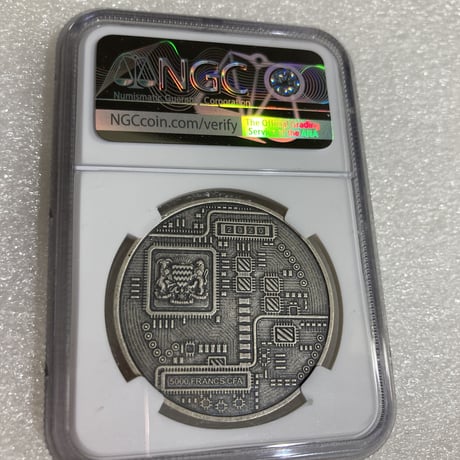 【NGC鑑定MS69】 Litecoin ライトコイン アンティーク版 チャド共和国 CFAフラン 1オンス銀貨 シルバーコイン 暗号資産 暗号通貨 仮想通貨 クリプトアセット ビットコイン