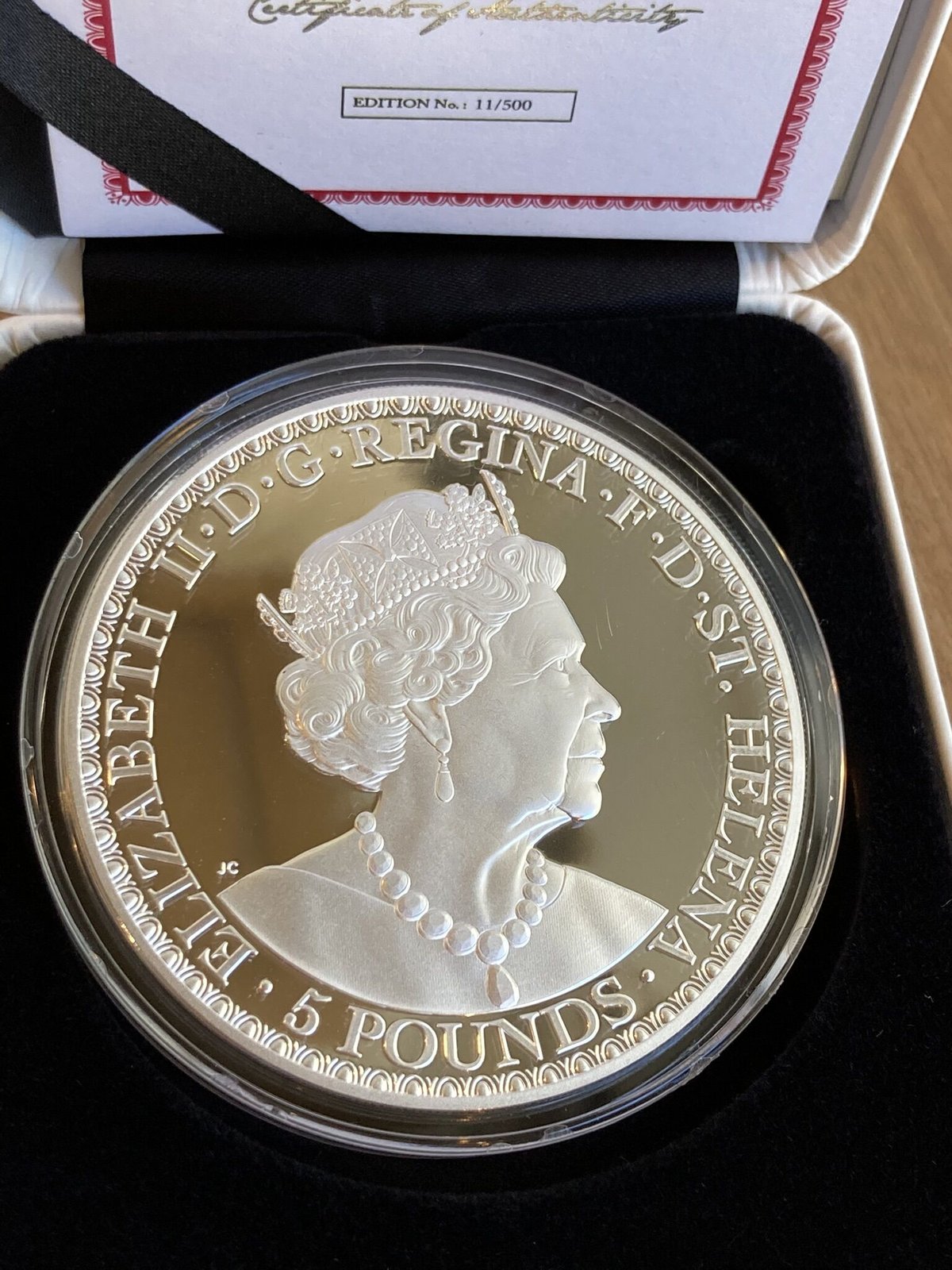 5オンス銀貨・全身デザイン】 ウナとライオン 2022年度版 イギリス領