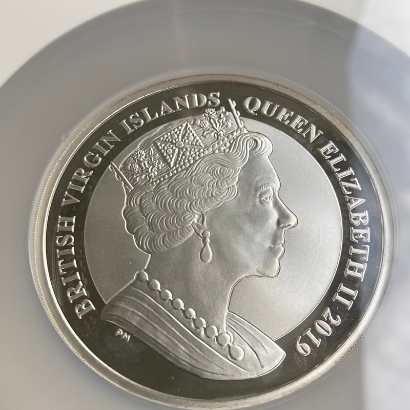2019年 おうし座 5ドル銀貨 NGC鑑定MS66】 5オンス ウナとライオン 2019 イギリス領 ヴァージン