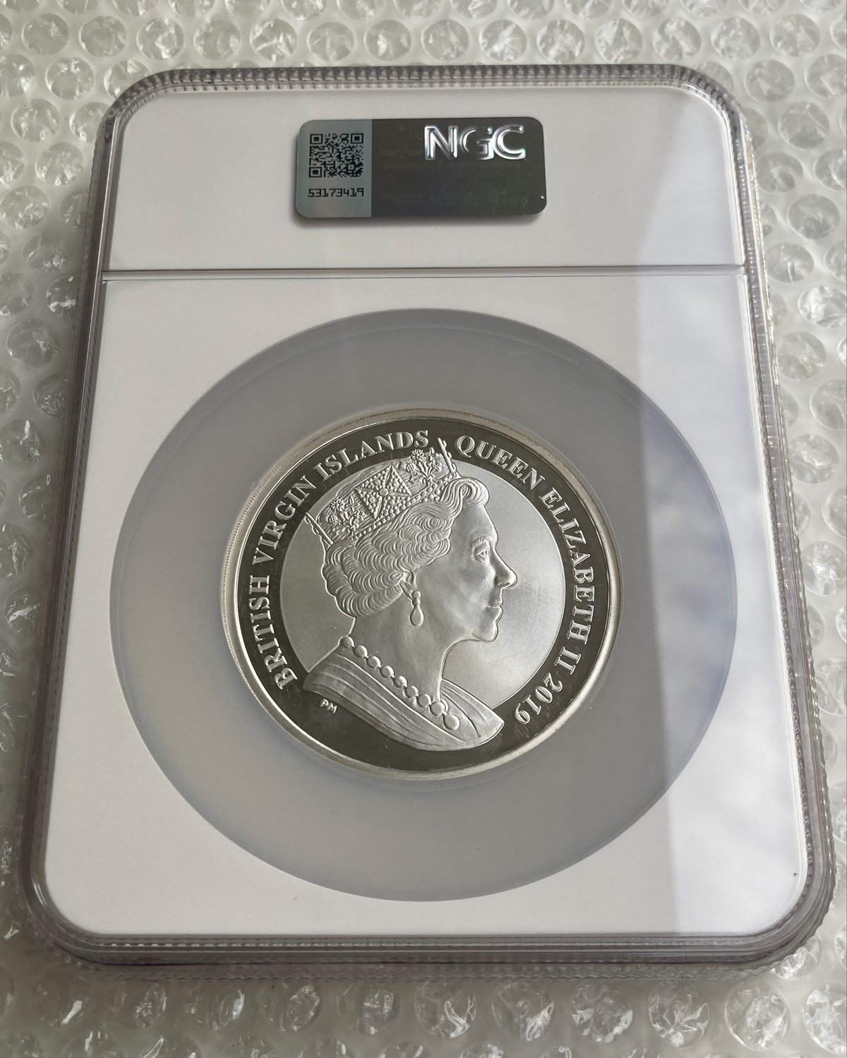 NGC鑑定MS66】 5オンス ウナとライオン 2019 イギリス領 ヴァージン