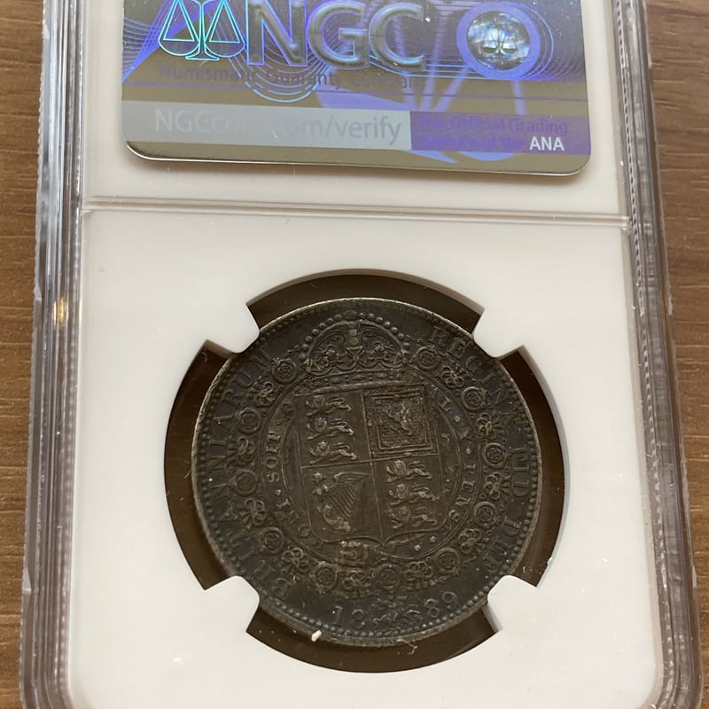 イギリス　1889年銀貨