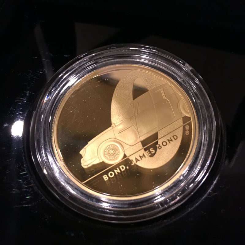 第1貨・1オンス】 007 ジェームズ・ボンド 100ポンド金貨 プルーフ