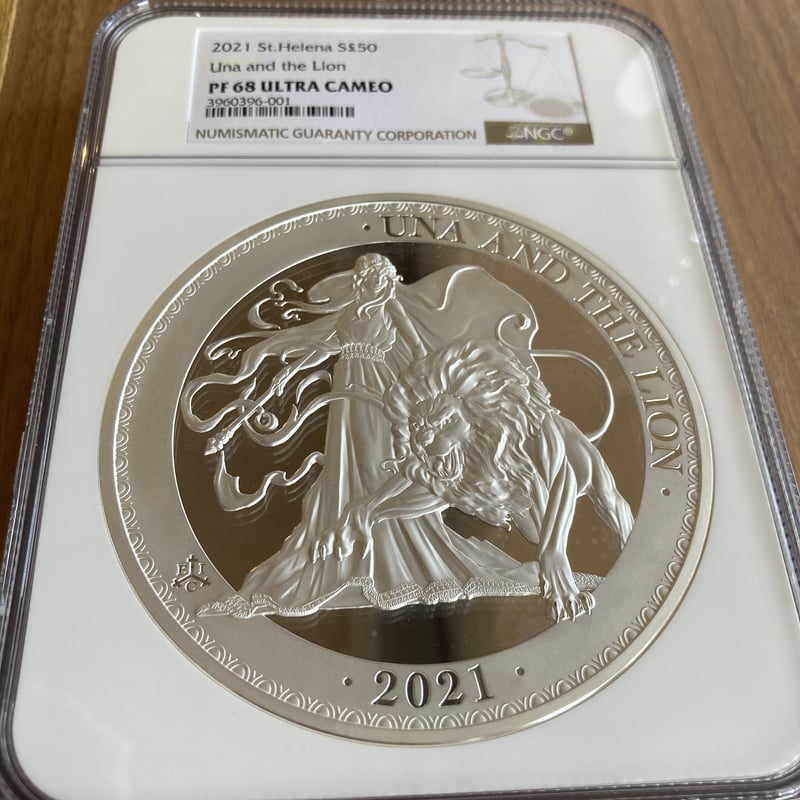 PCGS69鑑定】スイス チューリッヒ射撃祭2002年 ウナとライオン 50