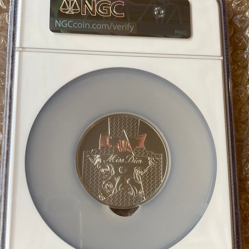 NGC鑑定MS69】DIOR公式 ディオール シルバーメダル 銀 ミスディオール