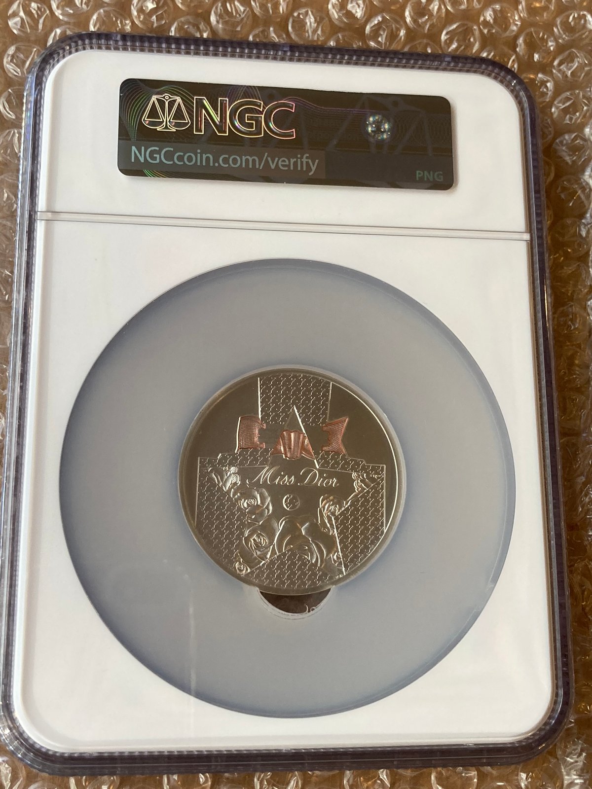 NGC鑑定MS69】DIOR公式 ディオール シルバーメダル 銀 ミスディオール