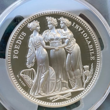 【PCGS69鑑定】ロイヤルミント版 2020 スリーグレイセス 5オンス銀貨 10ポンド シルバー プルーフコイン 英国 イギリス造幣局 Royal Mint Three Graces
