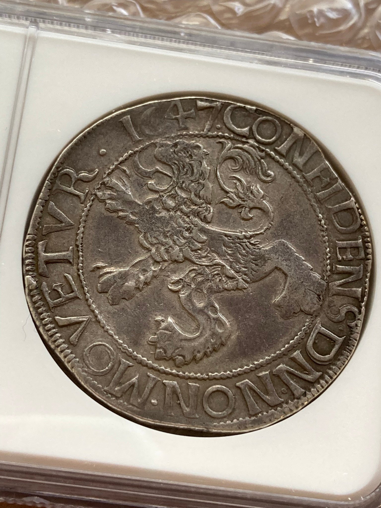 ツ*モ様 1647年オランダ・ユトレヒト　ライオンダラー(銀貨) original