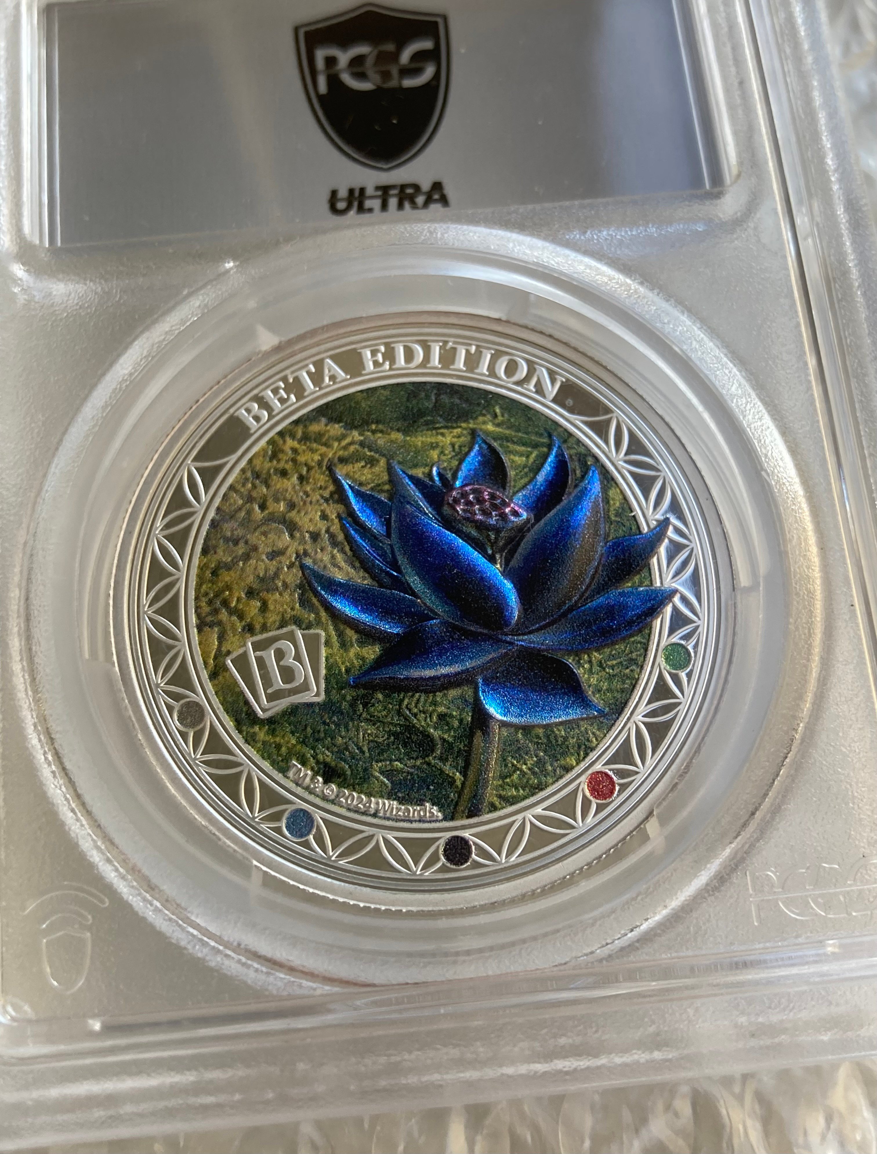 【最高鑑定】ブラックロータス MTG PCGS PR70 1オンス銀貨 NGCS original