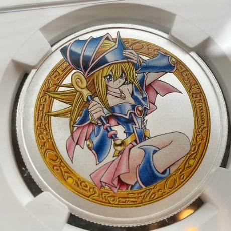 【NGC最高鑑定MS70】25周年記念版 遊戯王 ダーク（ブラック）・マジシャン・ガール ニウエ国 2023年 1オンス 2ドル銀貨 シルバーコイン ※PSAトレカ・トレーディングカードではない