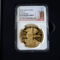 【NGC PF70UC +ER】2オンス金貨 2020年 ブリタニアコイン ゴールド 英国 イギリス ロイヤルミント BRITANNIA 2oz GOLD PROOF COIN Royal Mint