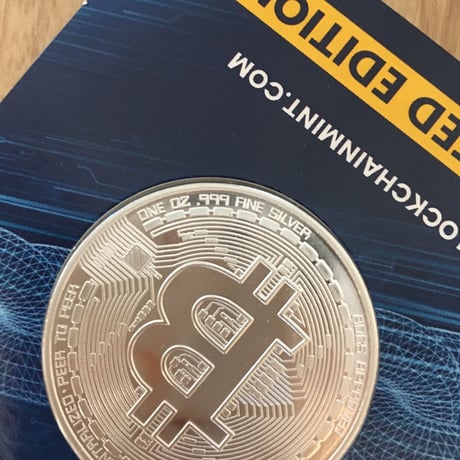 ビットコイン プルーフ版 チャド共和国 CFAフラン 1オンス 銀貨 シルバーコイン 暗号資産 暗号通貨 仮想通貨 クリプトアセット Bitcoin