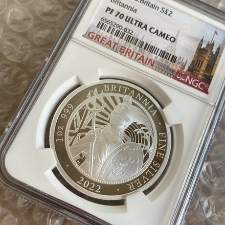 【NGC鑑定PF70】ロイヤルミント 2022年通常版 1オンス銀貨 シルバープルーフコイン 英国 イギリス造幣局 BRITANNIA Royal Mint