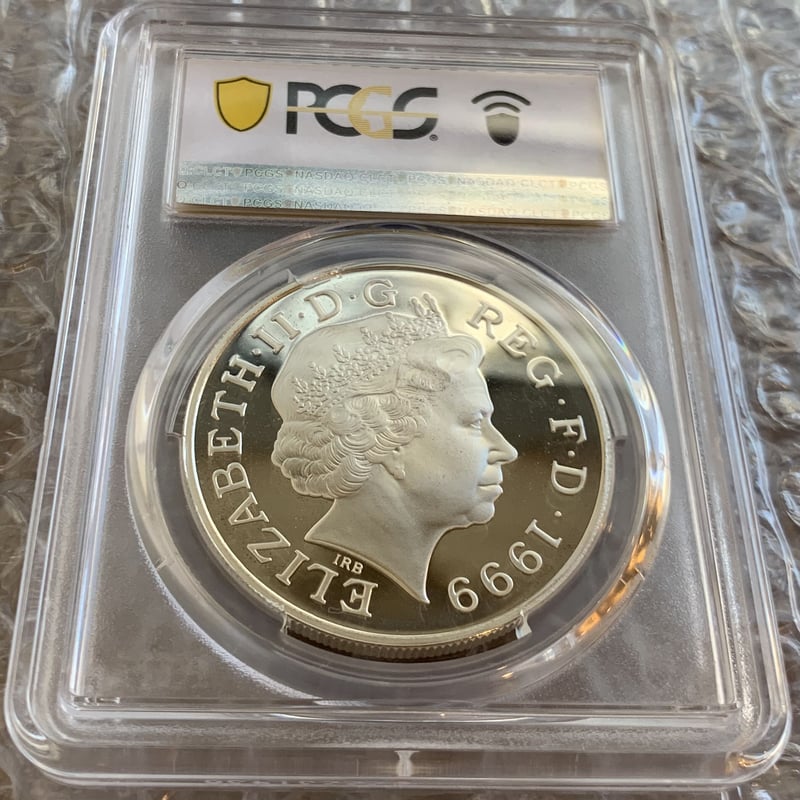 1999年 イギリス ダイアナ妃追悼 5ポンド プルーフ銀貨 (22)-