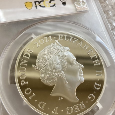 ※世界で1枚 【PCGS70鑑定】5オンス銀貨 ロイヤルミント版 ゴチッククラウン ヴィクトリア女王 ポートレート シルバープルーフコイン ゴシック Royal Mint GOTHIC CROWN