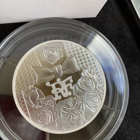 DIOR公式  ディオール 5オンス銀貨 50€ シルバー プルーフコイン フランス フレンチミント ミスディオールモチーフデザイン  クリスチャンディオール 香水 ボトル 瓶