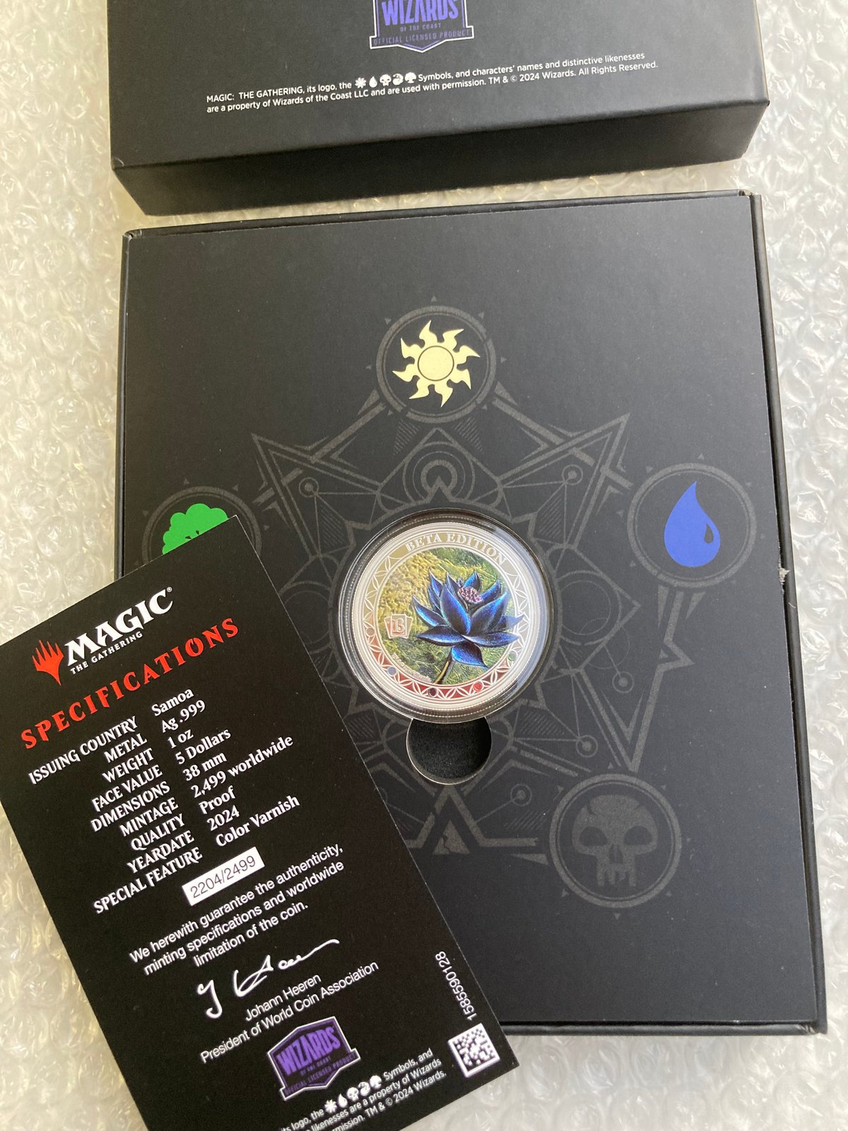 箱ケース・COAあり】 MTG公式 ブラックロータス ベータ版 マジックザ