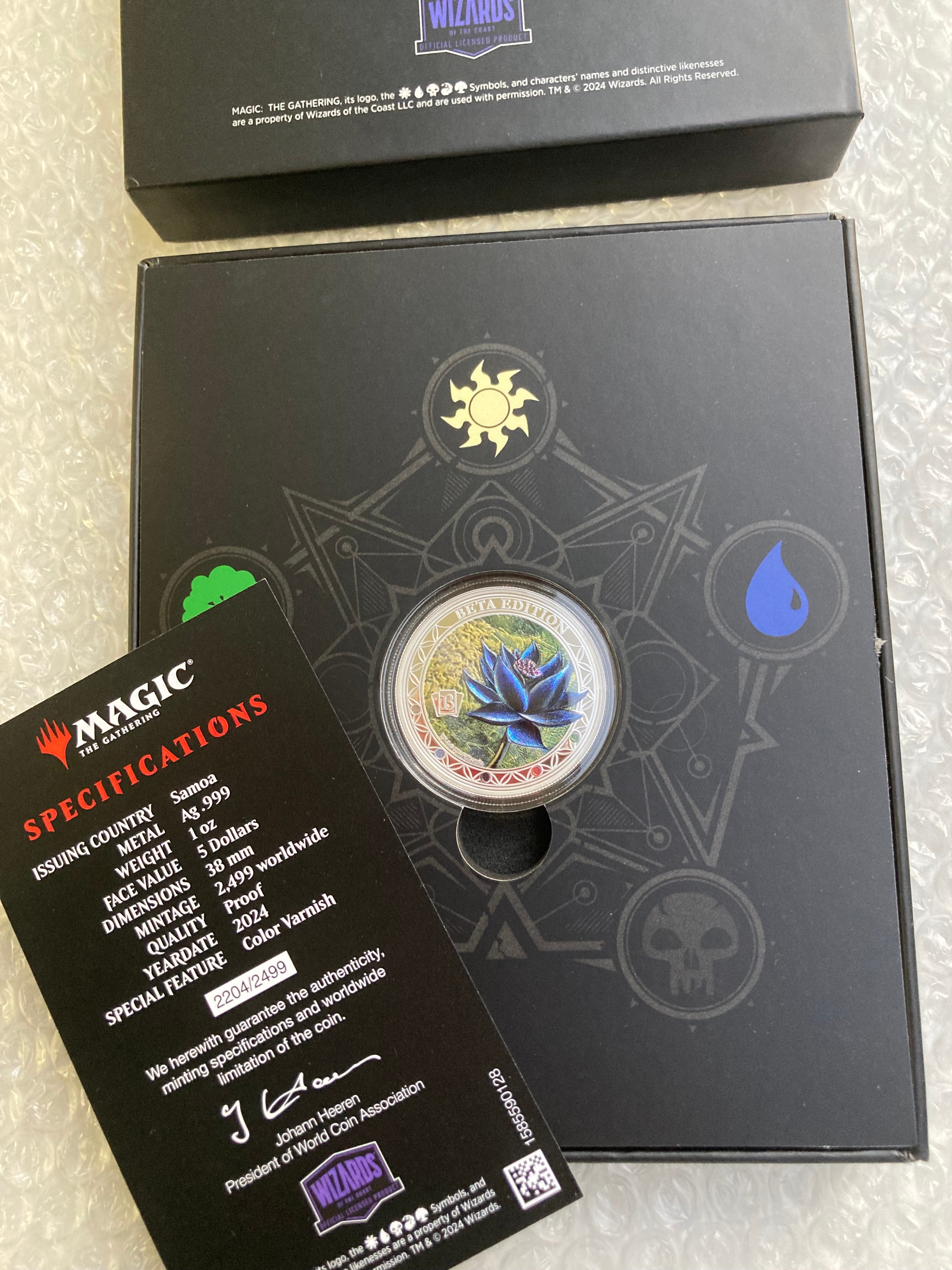 箱ケース・COAあり】 MTG公式 ブラックロータス ベータ版 マジックザ
