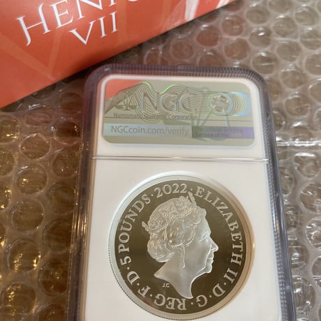 【NGC鑑定PF70・2オンス銀貨】 ヘンリー7世 2022年 ロイヤルミント イギリス テューダー朝  英国君主コレクション 5ポンド シルバープルーフコイン  Royal Mint Henry