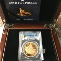 PCGS PR70DCAM Una  Lion Alderney ウナとライオン 2019 イギリス領オルダニー島 ５ポンドプルーフ金貨 ゴールド コイン エリザベス ヴィクトリア