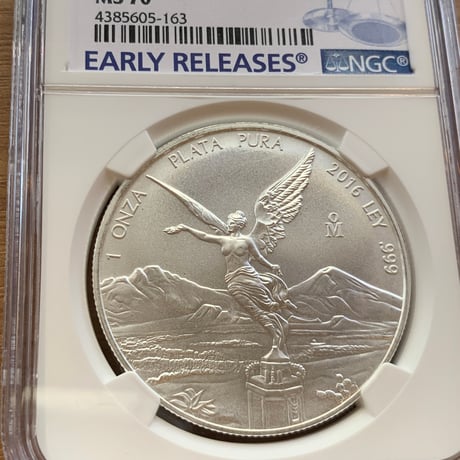 NGC鑑定MS70 2016年 メキシコ リベルタード 1オンス 銀貨 シルバーコイン MEXICO