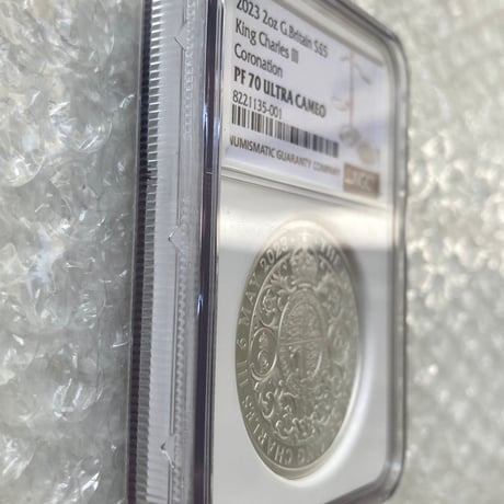 2oz・NGC鑑定PF70 2023年 チャールズ3世 戴冠式記念コイン クラウン 王冠 2オンス銀貨 シルバープルーフコイン ロイヤルミント Royal Mint Coronation