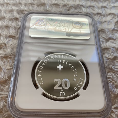 【NGC鑑定PF69】 ロジャーフェデラー 20フラン銀貨 シルバープルーフコイン スイス連邦造幣局 モダンコイン テニス 芝の王者 ジョコビッチ ナダル 錦織圭 BIG4 Roger Federer