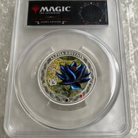 【2oz・アルファ版】 MTG公式 ブラックロータス マジックザギャザリング PCGS鑑定PR70 サモア造幣局 2オンス銀貨 シルバー プルーフコイン ※トレカ・トレーディングカードではない