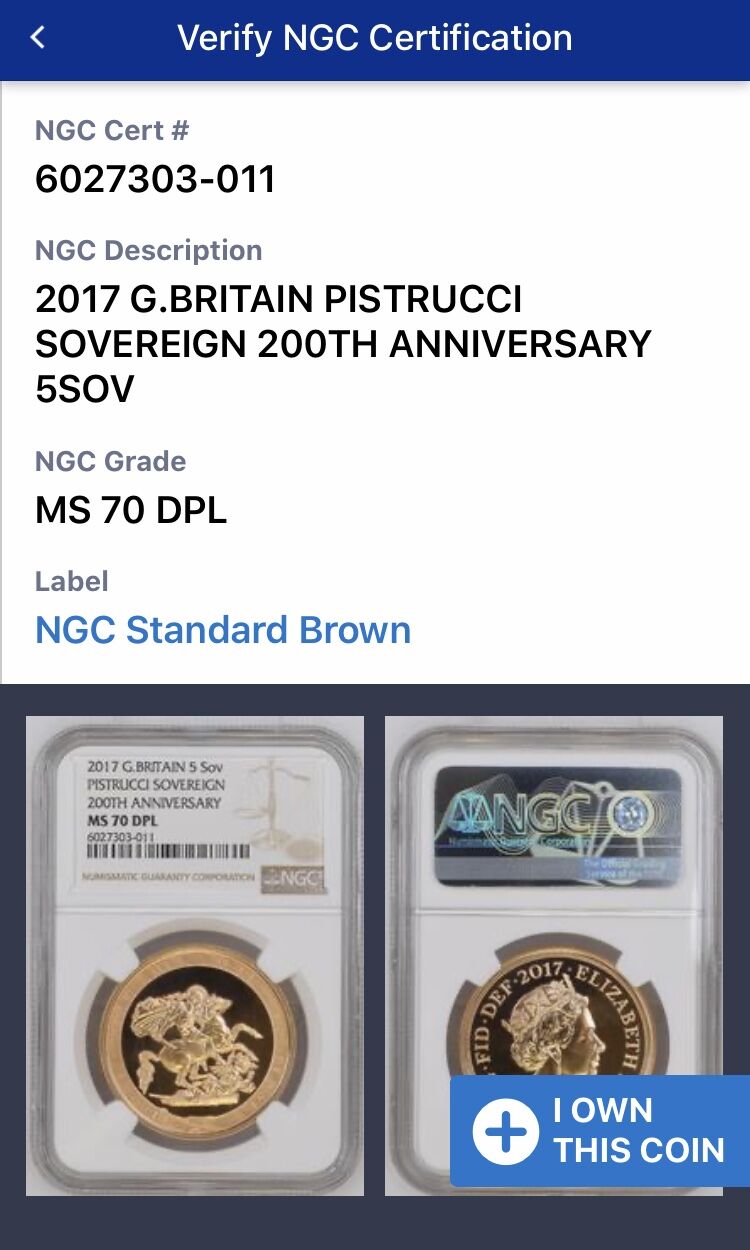 NGC MS70DPL】5ソブリン金貨 グレートブリテン 2017年 NGC MS70DPL】5ソブリン金貨 グレートブリテン 2017年