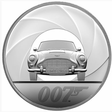【1キログラム・限定70枚】007 ジェームズ・ボンド 1kg銀貨 500£ プルーフコイン シルバー James Bond Royal Mint