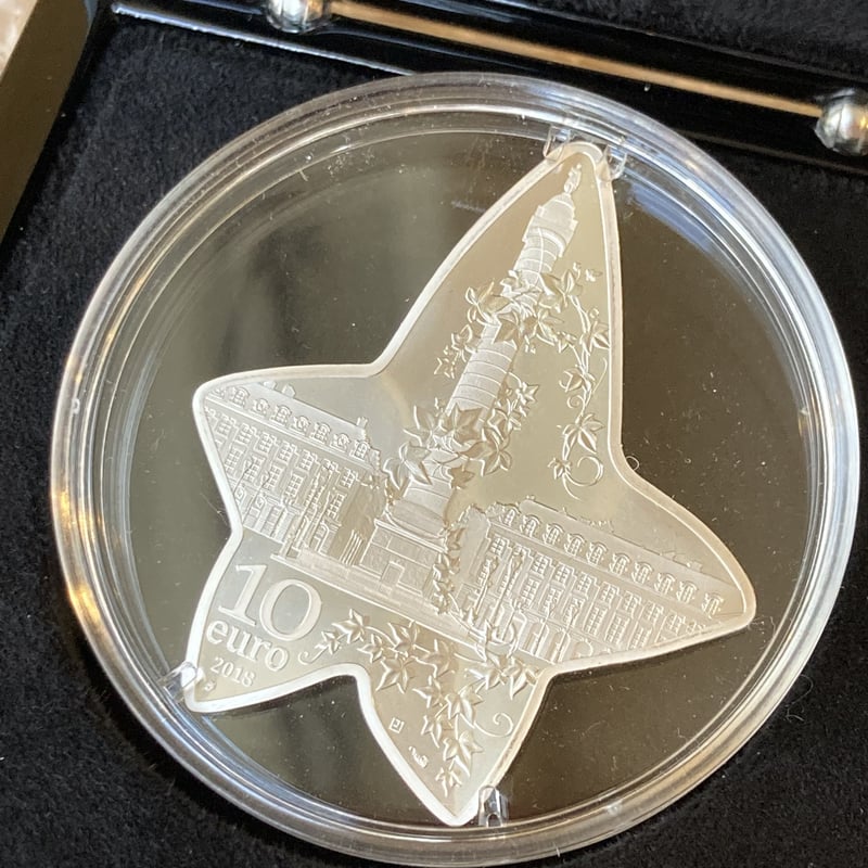 ブシュロン コラボ 星形銀製コイン 10ユーロ 2018年 ブシュロン × フランス造幣局 2018年 10ユーロ銀貨 シルバー