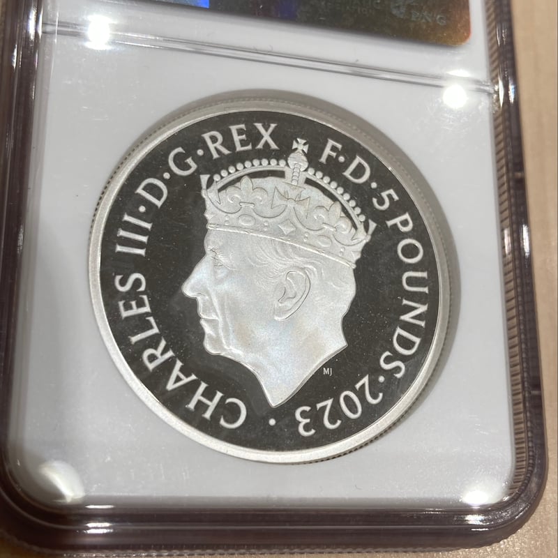 2023 チャールズ3世 戴冠式記念 2オンス銀貨 Reverse版 PF70