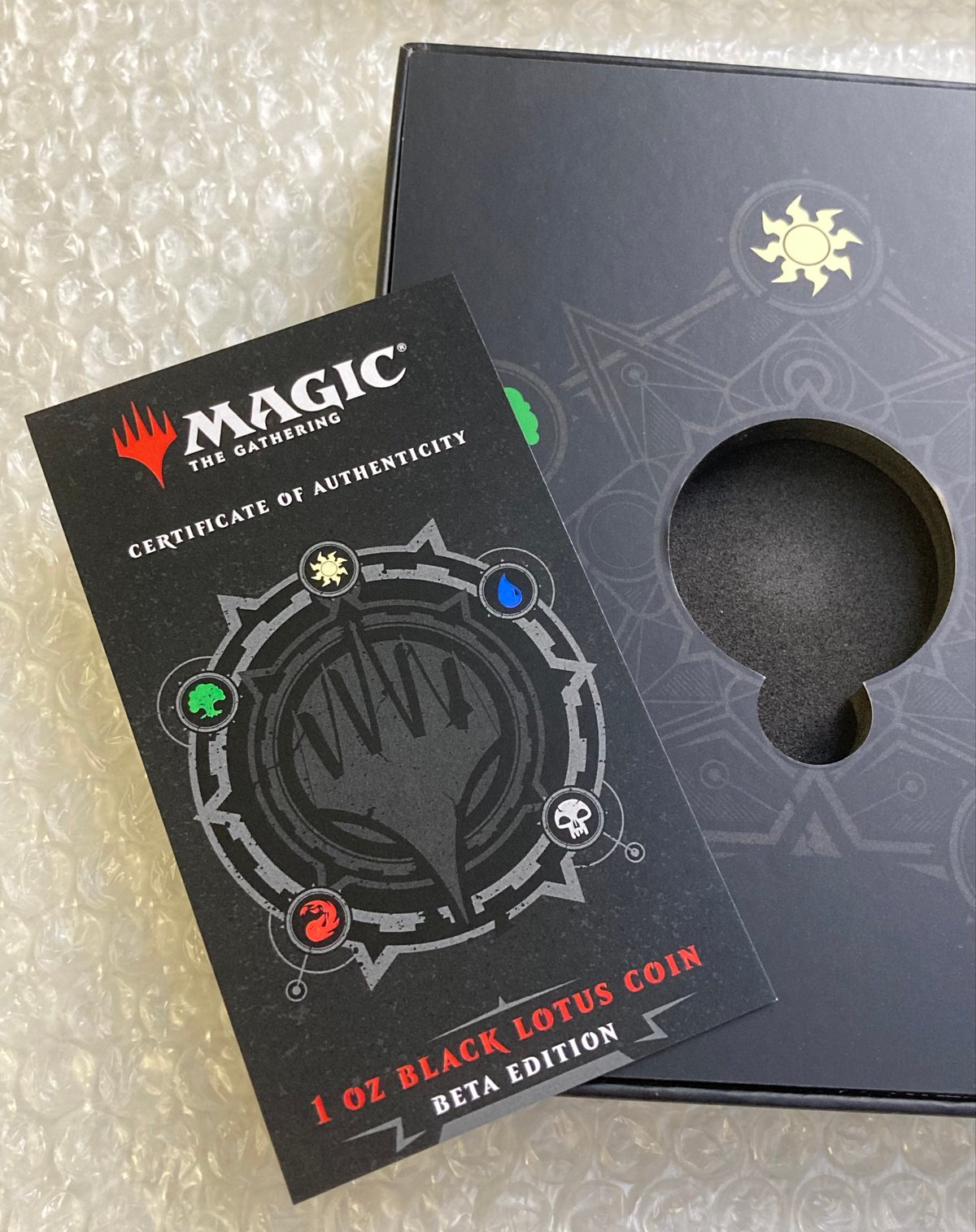 2月末発送 【箱ケース・COA有】MTG公式 ブラックロータス ベータ版