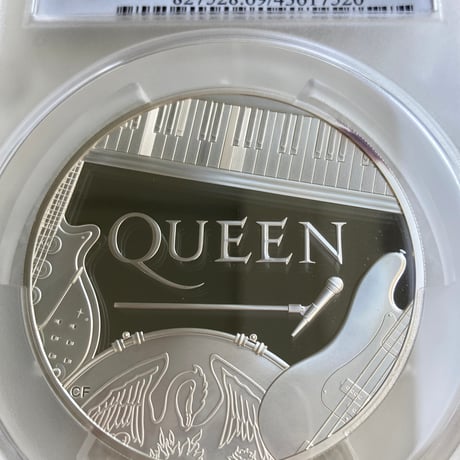 【PCGS鑑定PR69・世界20枚】QUEEN 5oz ミュージック レジェンド クイーン 5オンス銀貨 シルバープルーフコイン 英国 イギリス ロイヤルミント