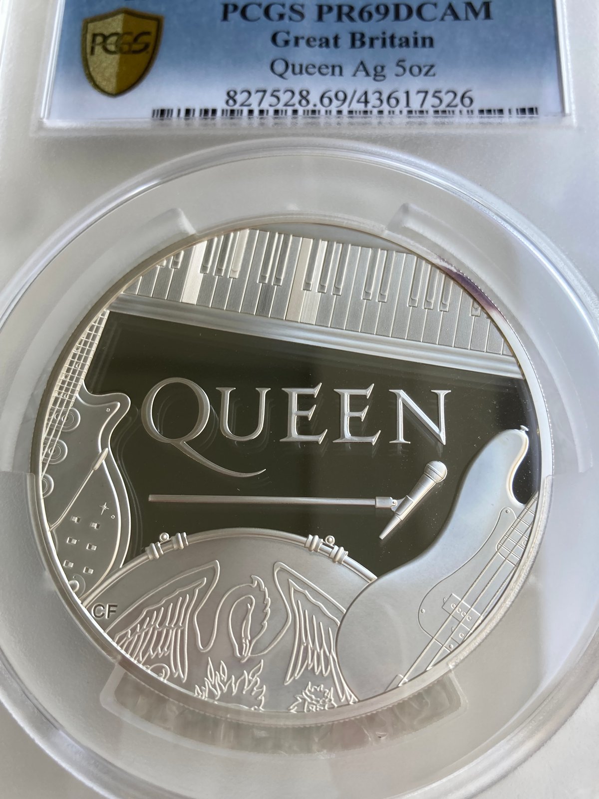 2020年 ミュージックレジェンド クイーン 5オンス銀貨 NGC PF70UC 2020年 ミュージックレジェンド クイーン 5オンス銀貨 NGC PF70UC