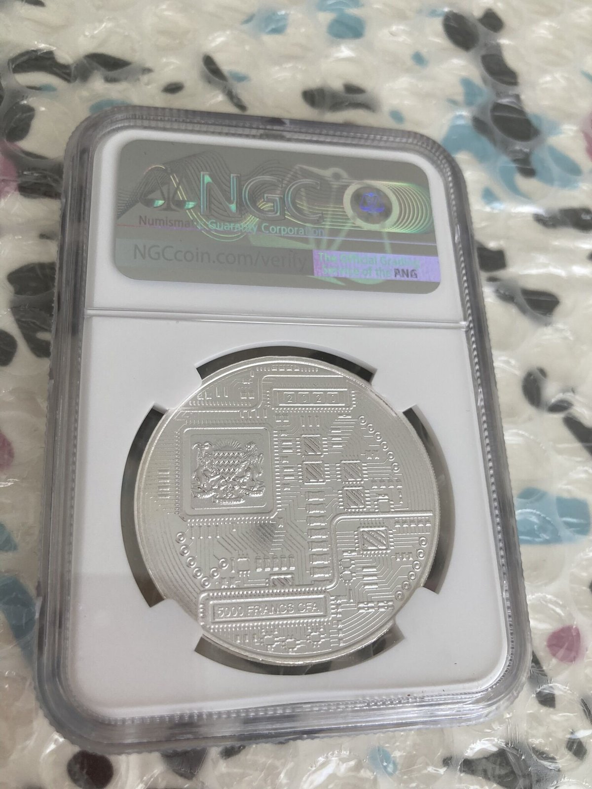 NGC鑑定・PF69】ビットコイン チャド共和国 CFAフラン 1オンス 銀貨 
