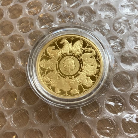 2021 クイーンズビースト コンプリート・最終版 1オンス 100ポンド金貨 ゴールド プルーフコイン QUEEN'S BEASTS COMPLETER 1oz Gold