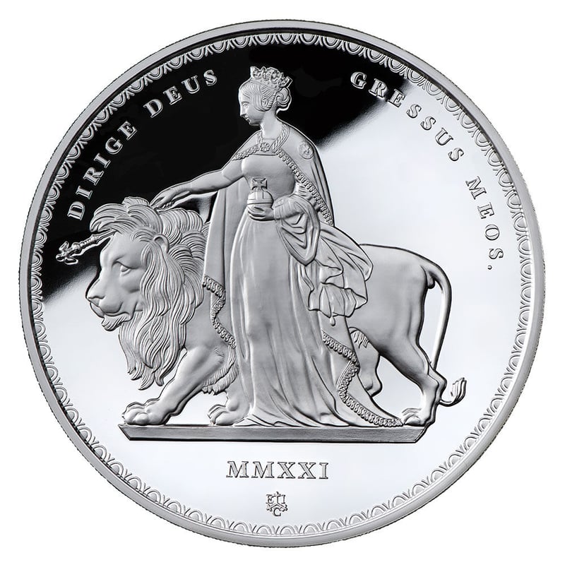 銀貨　99.9% 純銀　シルバー　ウナ　ライオン　銀貨　セントヘレナ　2021