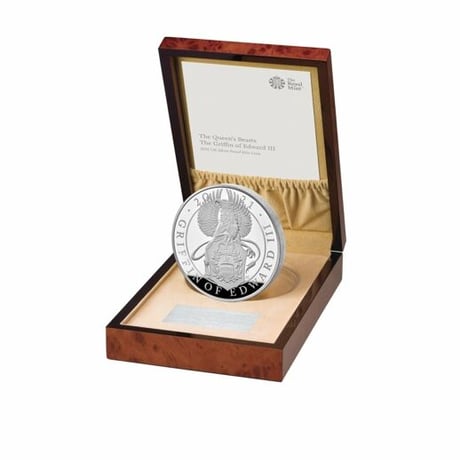 【1kg銀貨】2021 エドワード3世のグリフィン クイーンズビーストシリーズ 英国 イギリス ロイヤルミント Royal Mint