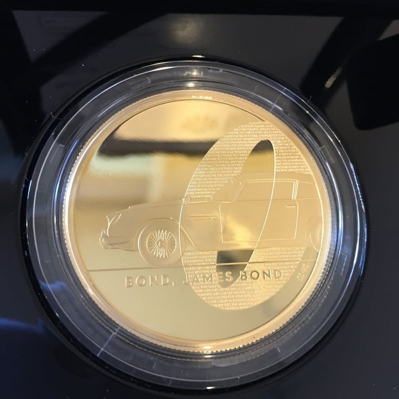 第1貨】2オンス 007 ジェームズ・ボンド 200ポンド金貨 プルーフコイン