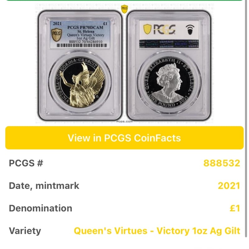 2021年 美徳シリーズ PCGS PR70 銀貨 モダンコイン プルーフ