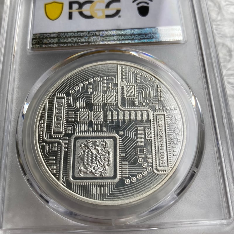 PCGS鑑定PR68 イーサリアム プルーフ版 チャド共和国 CFAフラン 1