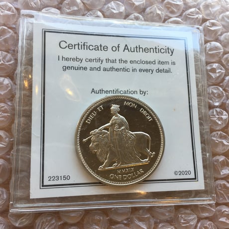 ウナとライオン コイン 2019 イギリス領 ヴァージン諸島 ニッケル 硬貨 英国 BVI nickel