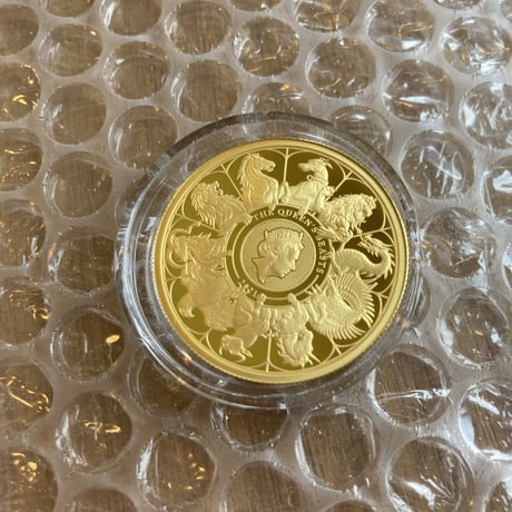 2021 クイーンズビースト コンプリート・最終版 1オンス 100ポンド金貨 ゴールド プルーフコイン QUEEN'S BEASTS COMPLETER 1oz Gold