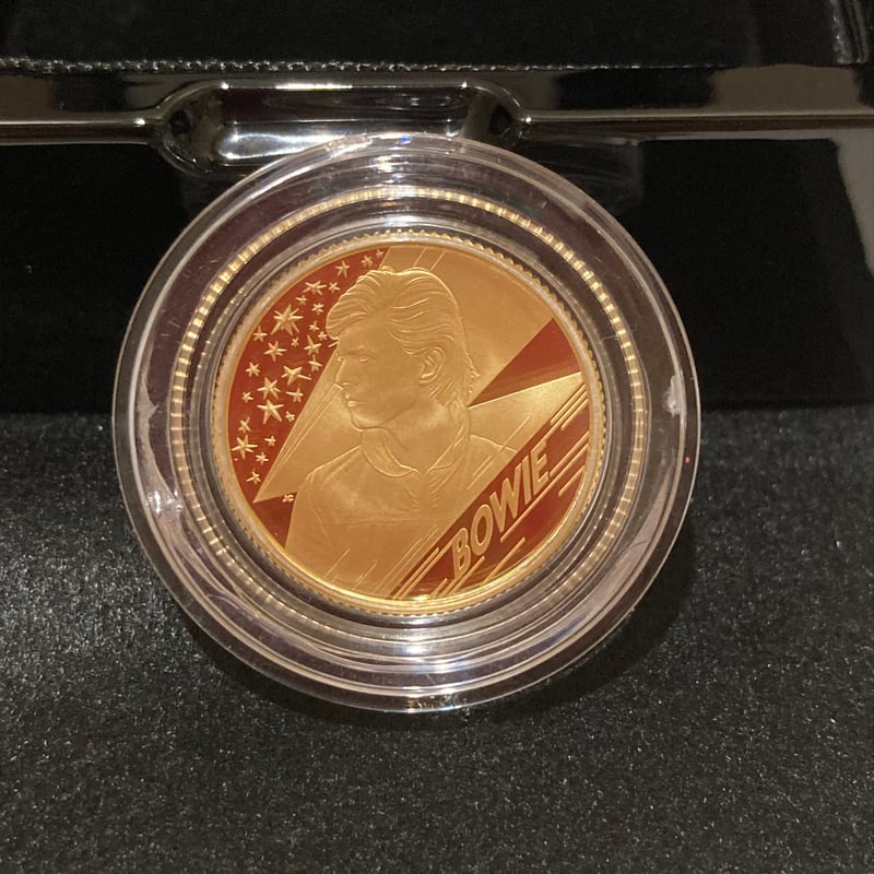 金7.8g】デビッドボウイ 1/4オンス金貨 25ポンド ゴールド プルーフ