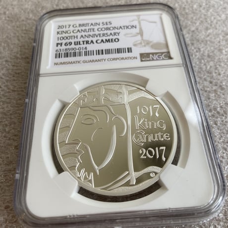 【NGC・PF69UC】2017 キングクヌート 戴冠1000周年 5ポンド銀貨 シルバー プルーフコイン イギリス 英国 ロイヤルミント カヌート king canute
