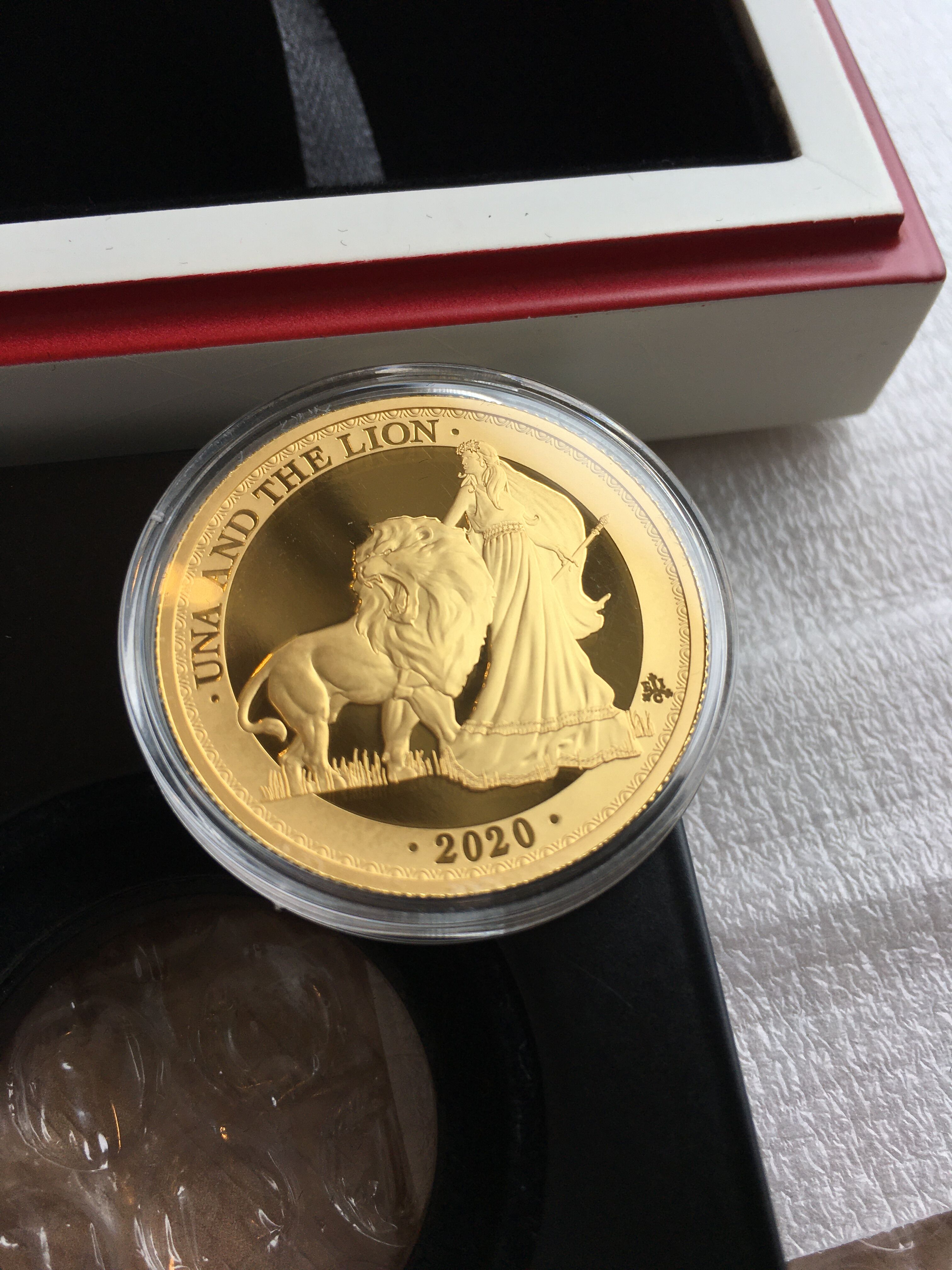 2020 ウナとライオン セントヘレナ 1オンス金貨 プルーフコイン 200枚