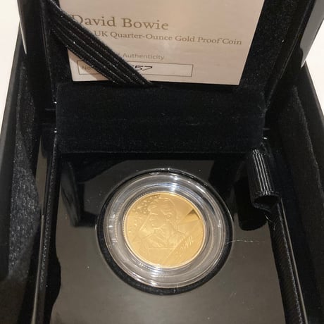 【金7.8g】デビッドボウイ 1/4オンス金貨 25ポンド ゴールド プルーフコイン ミュージックレジェンド  ロイヤルミント David Bowie royal mint