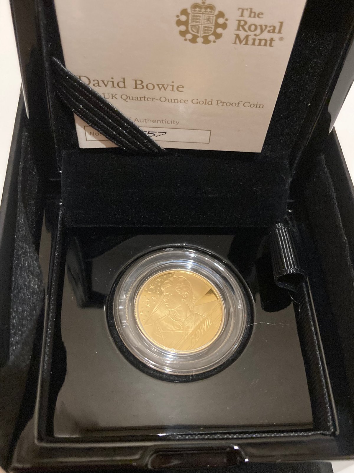 金7.8g】デビッドボウイ 1/4オンス金貨 25ポンド ゴールド