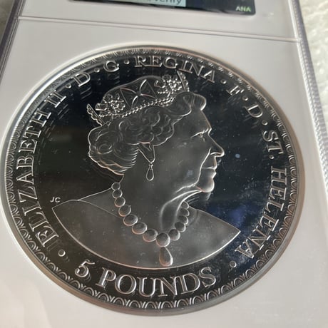 【1kg銀貨・NGC69鑑定FDI・マスターピース版】ウナとライオン ウィリアム・ワイオンデザイン 2021年 セントヘレナ 1キログラム銀貨 シルバープルーフコイン