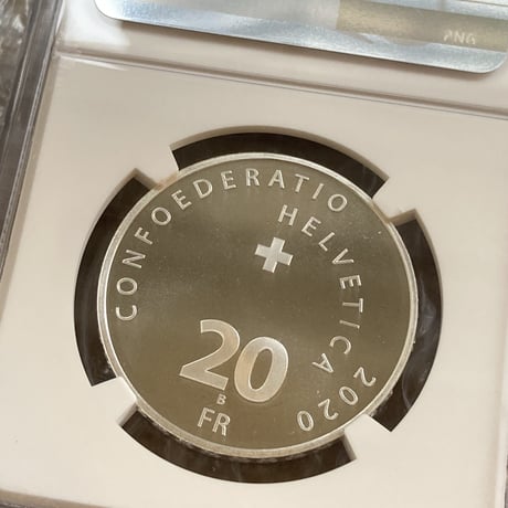 NGC鑑定MS70 ロジャーフェデラー 20フラン銀貨 シルバーコイン スイス連邦造幣局 モダンコイン テニス 芝の王者 BIG4 Roger Federer